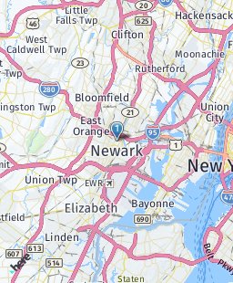 USA on map