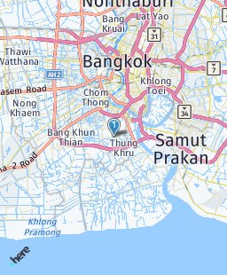 Thailand on map