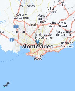 Uruguay on map