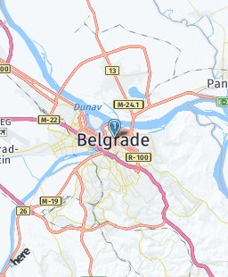 Serbia on map