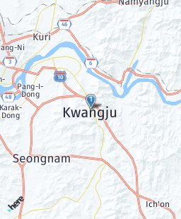 South Korea on map