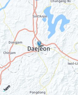 South Korea on map