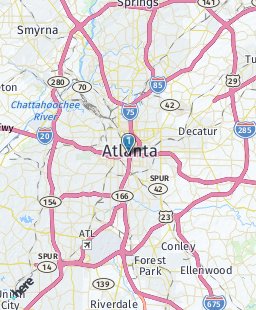USA on map
