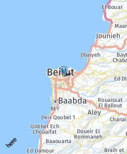 Lebanon on map