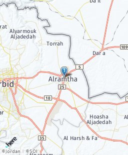 Jordan on map