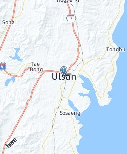 South Korea on map