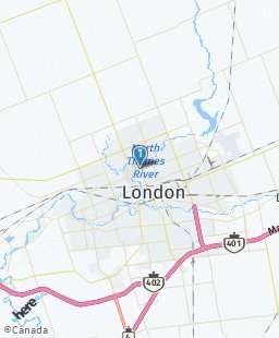 Canada on map
