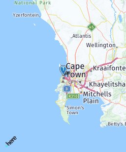 South Africa on map