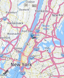 USA on map