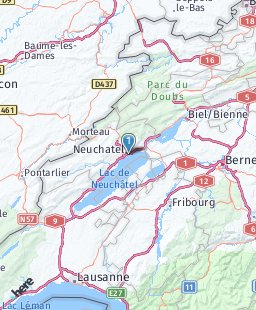 Switzerland on map