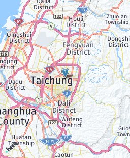 Taiwan on map
