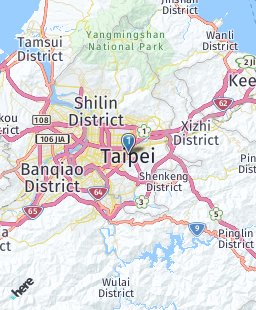 Taiwan on map