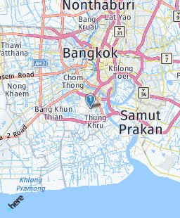 Thailand on map