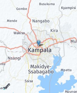Uganda on map