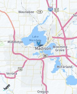 USA on map