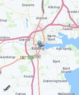 Denmark on map