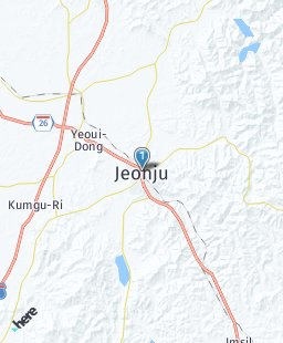 South Korea on map