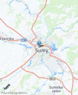 Ukraine on map