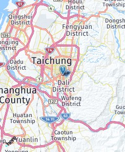 Taiwan on map