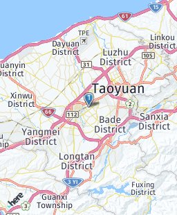 Taiwan on map