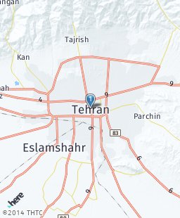 Iran on map