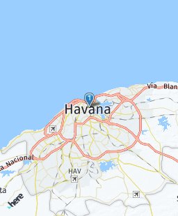 Cuba on map