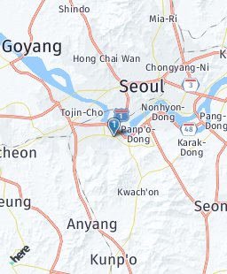 South Korea on map