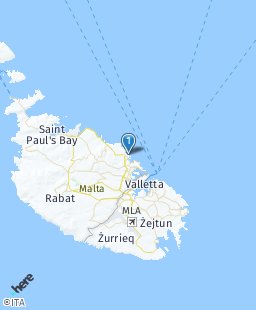 Malta on map