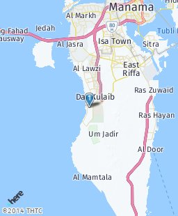Bahrain on map