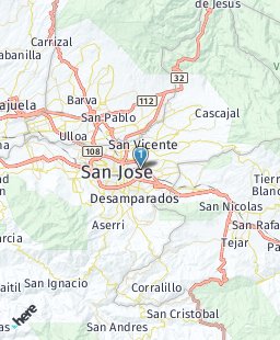 Costa Rica on map