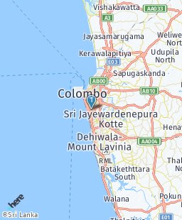 Sri Lanka on map