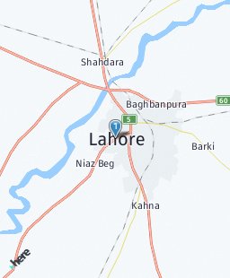 Pakistan on map