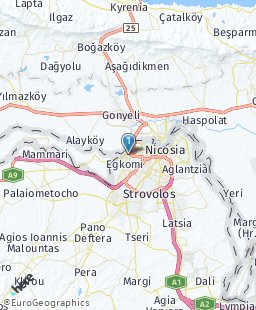 Cyprus on map