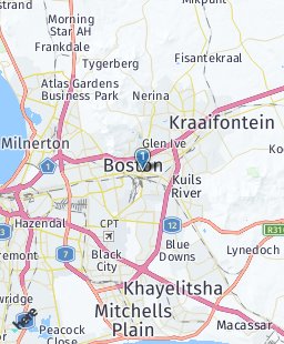 South Africa on map