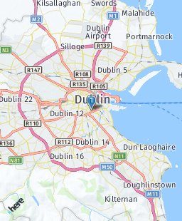 Ireland on map