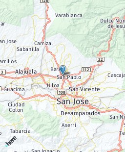 Costa Rica on map