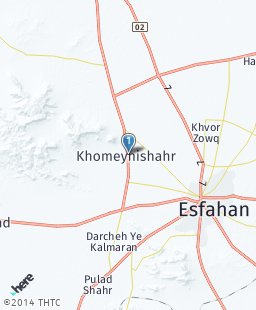 Iran on map