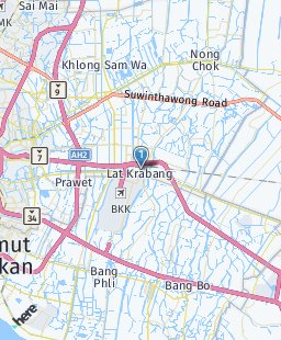 Thailand on map