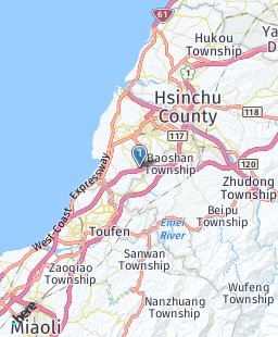 Taiwan on map