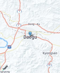 South Korea on map