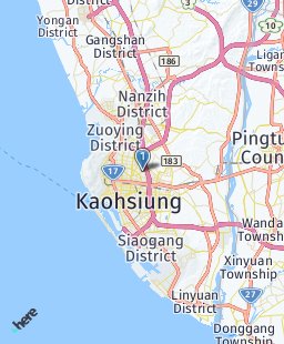 Taiwan on map