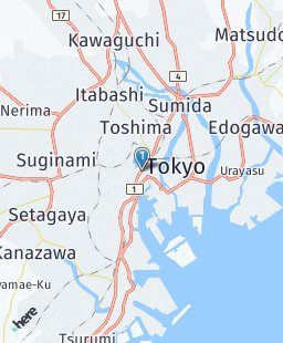 Japan on map