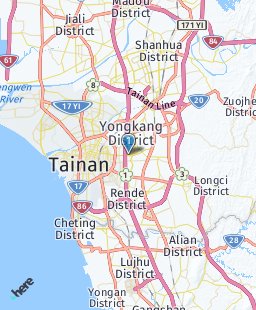 Taiwan on map