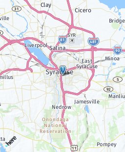 USA on map