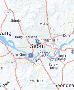 South Korea on map