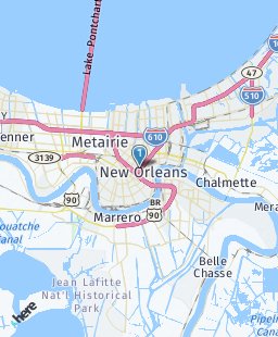 USA on map