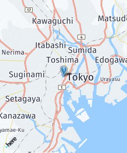 Japan on map