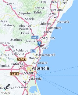 Spain on map