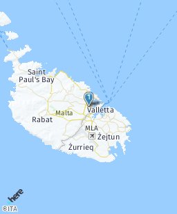 Malta on map