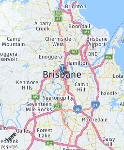 Australia on map